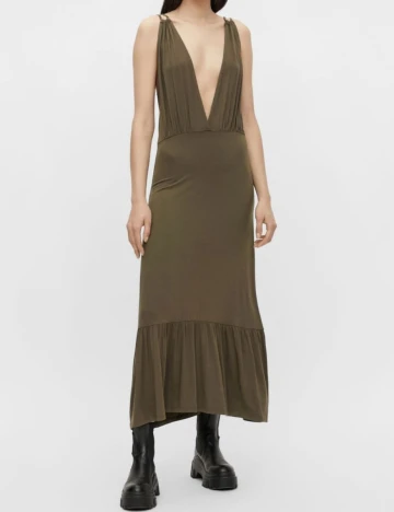 Rochie Pieces, kaki, M