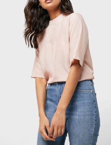 Bluza Vila, roz pudra, 38