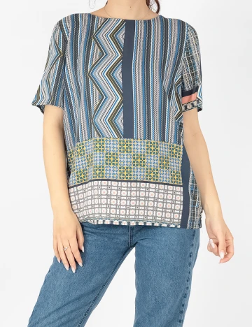 Bluza Vila, albastru, 40 Albastru