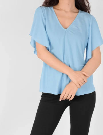 Bluza Vero Moda, bleu, M Albastru