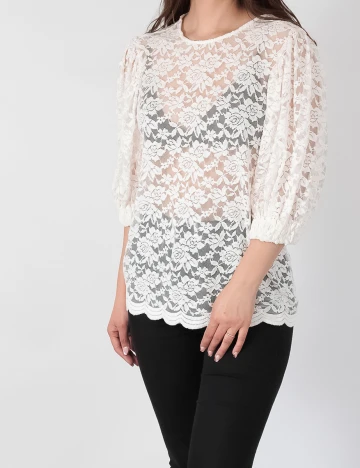 Bluza Object, alb, M