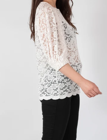 Bluza Object, alb, M