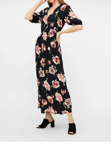 Rochie Pieces, negru, XS