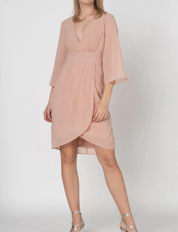 Rochie Vila, roz pudra, 44 Roz