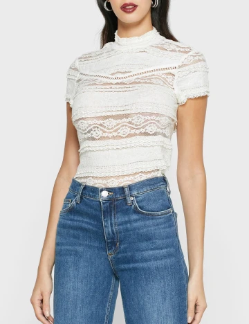 Bluza Pieces, bej, M