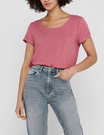 Bluza Only, roz pudra inchis, 38