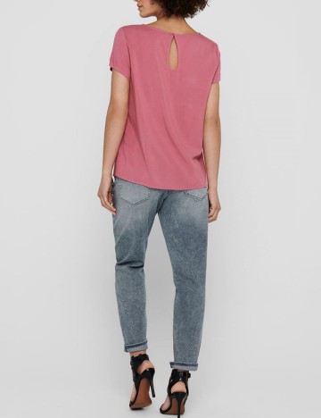 Bluza Only, roz pudra inchis, 38