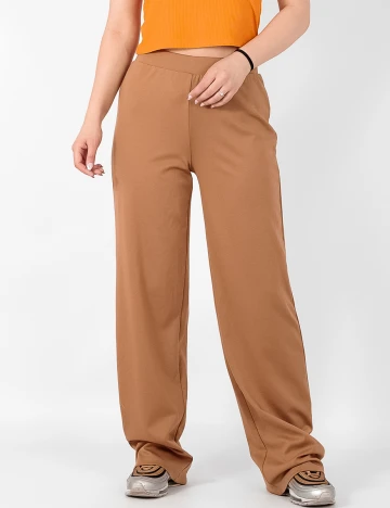 Pantaloni Pieces, maro, M