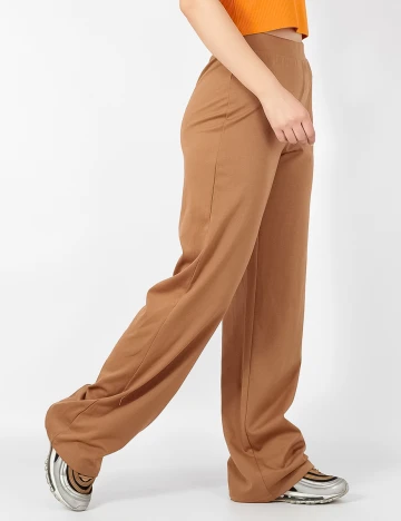 Pantaloni Pieces, maro, M