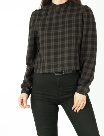 Bluza Only, negru/kaki, 38