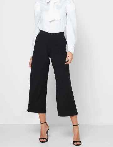 Pantaloni Pieces, negru, XS