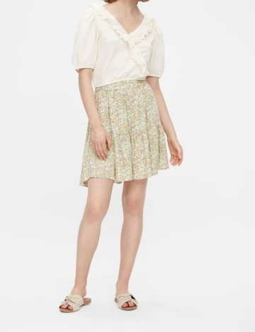 Fusta Pieces, verde, XL
