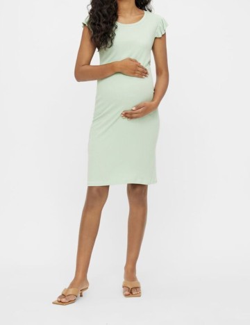 Rochie scurta Mamalicious, verde, L
