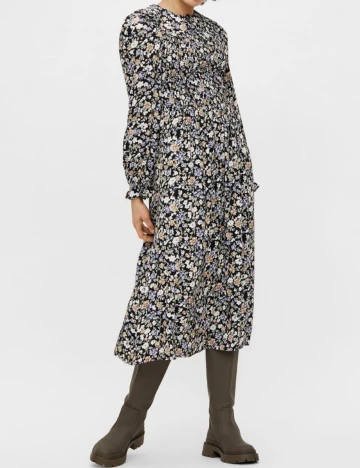 Rochie Pieces, floral, S Floral print