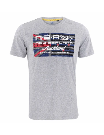 Tricou N.Z.A NEW ZEALAND AUCKLAND, gri, S