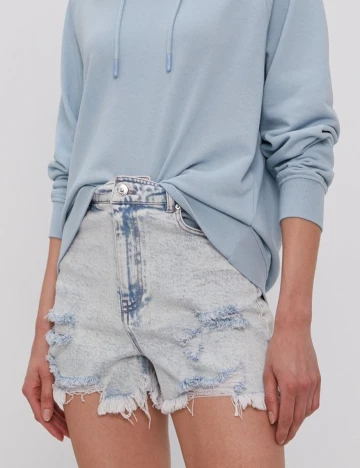 Pantaloni scurti Pieces, albastru, M