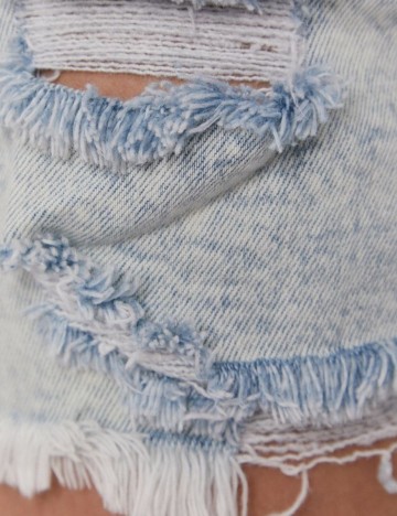 Pantaloni scurti Pieces, albastru, M