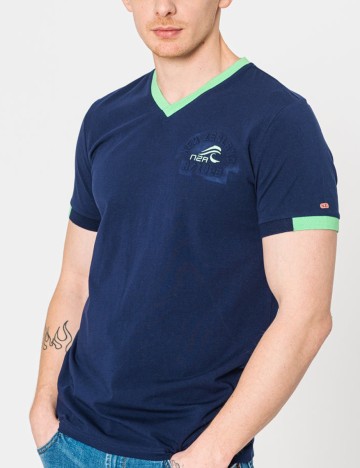 Tricou N.Z.A NEW ZEALAND AUCKLAND, bleumarin, L