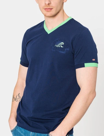 Tricou N.Z.A NEW ZEALAND AUCKLAND, bleumarin, L