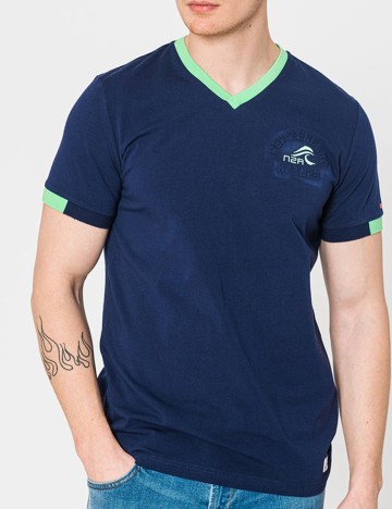 Tricou N.Z.A NEW ZEALAND AUCKLAND, bleumarin, L