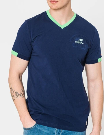 Tricou N.Z.A NEW ZEALAND AUCKLAND, bleumarin, L