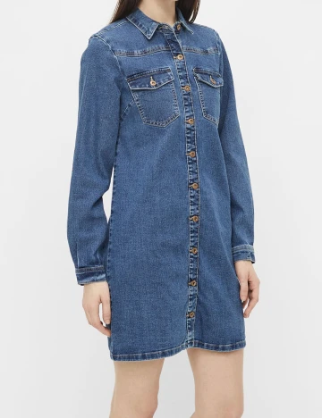 Rochie Pieces, albastru, M Albastru