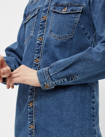 Rochie Pieces, albastru, M