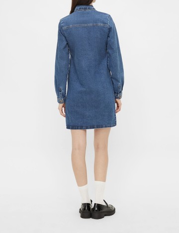 Rochie Pieces, albastru, M