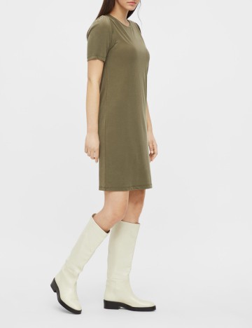Rochie Pieces, verde, S