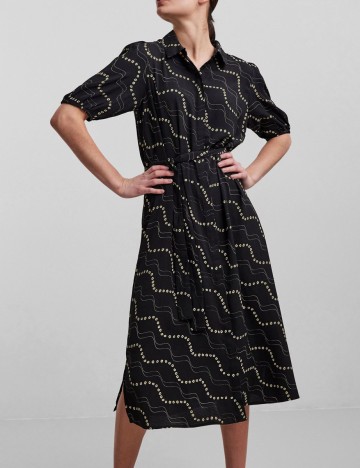 Rochie Pieces, negru, M