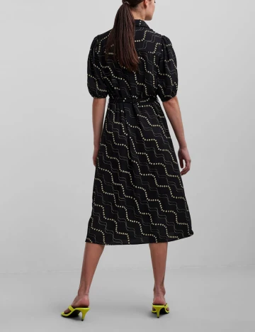 Rochie Pieces, negru, M