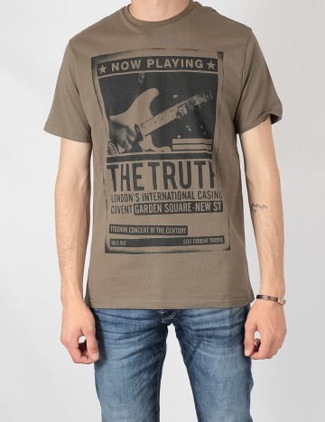 Tricou Tom Tailor, kaki, XL