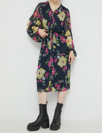 Rochie medie Vila, bleumarin