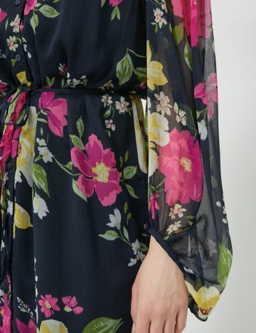 Rochie medie Vila, bleumarin