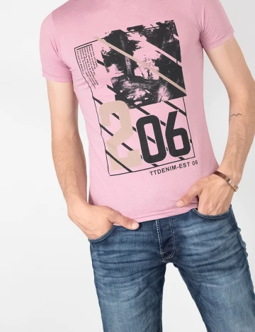Tricou Tom Tailor, roz, S