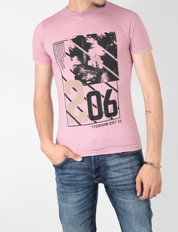 Tricou Tom Tailor, roz, S