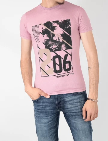 Tricou Tom Tailor, roz, S