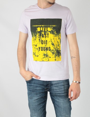 Tricou Tom Tailor, mov, M