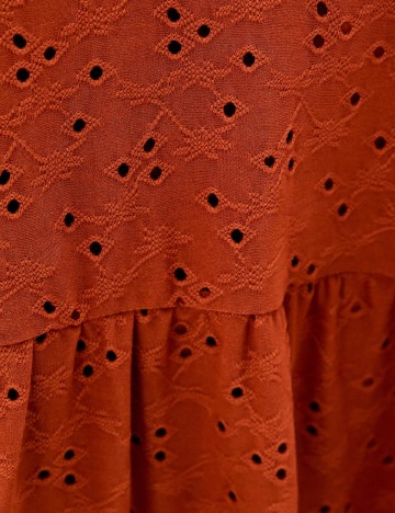 Rochie Only Carmakoma, caramiziu, 50/52