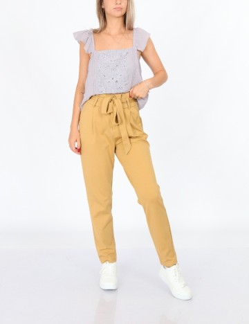 Pantaloni Only, maro deschis