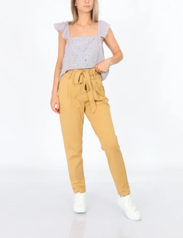Pantaloni Only, maro deschis
