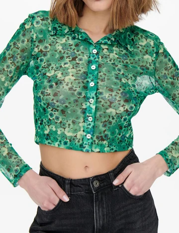 Camasa Only, verde, M
