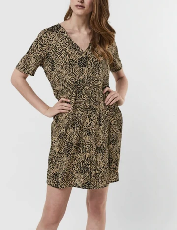 Rochie scurta Vero Moda, crem, XL