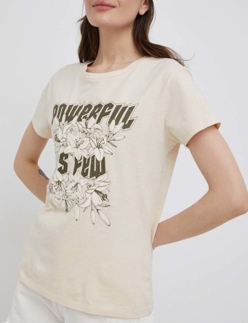 Tricou Jacqueline de Yong, bej, M