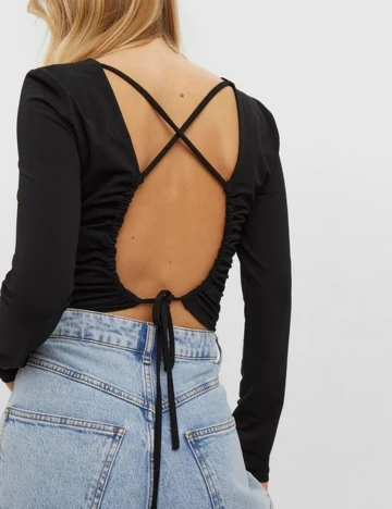Top Vero Moda, negru, M