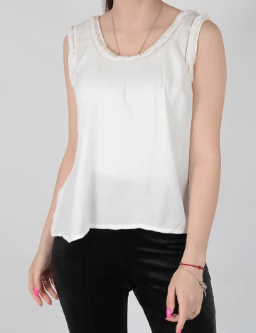 Maiou Vero Moda, alb, M