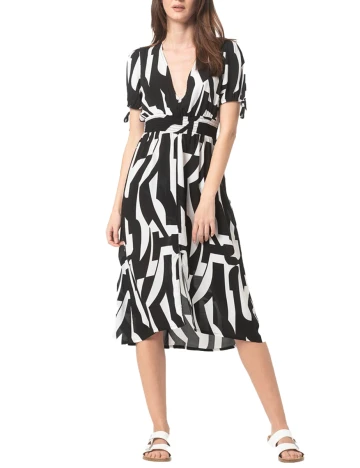Rochie Esprit, alb-negru, XL Alb