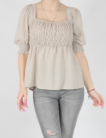 Bluza Jacqueline de Yong, bej, 38