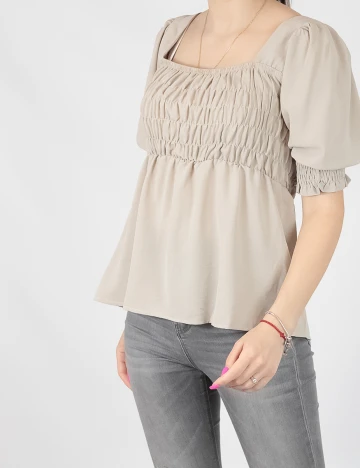 Bluza Jacqueline de Yong, bej, 38