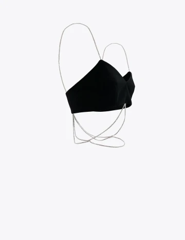 Top Zara, negru, S